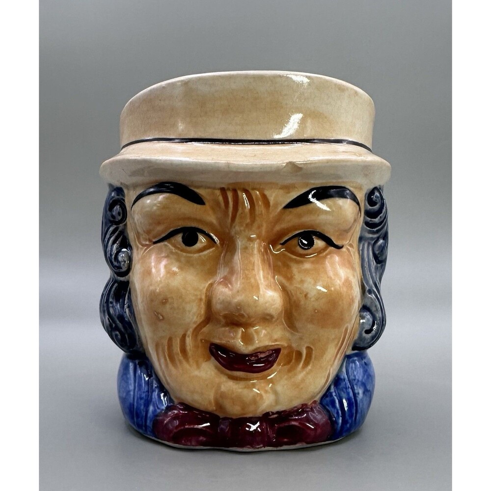 Vintage Occupied Japan Toby Mug Man Face Hand Painted Character Head